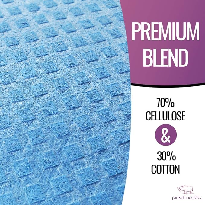Swedish Dishcloths – Eco-Friendly Reusable Kitchen Towels – 10 Pack Cleaning Cloths for Dishes, Counters & Surfaces – Super Absorbent, Compostable, Zero-Waste Alternative