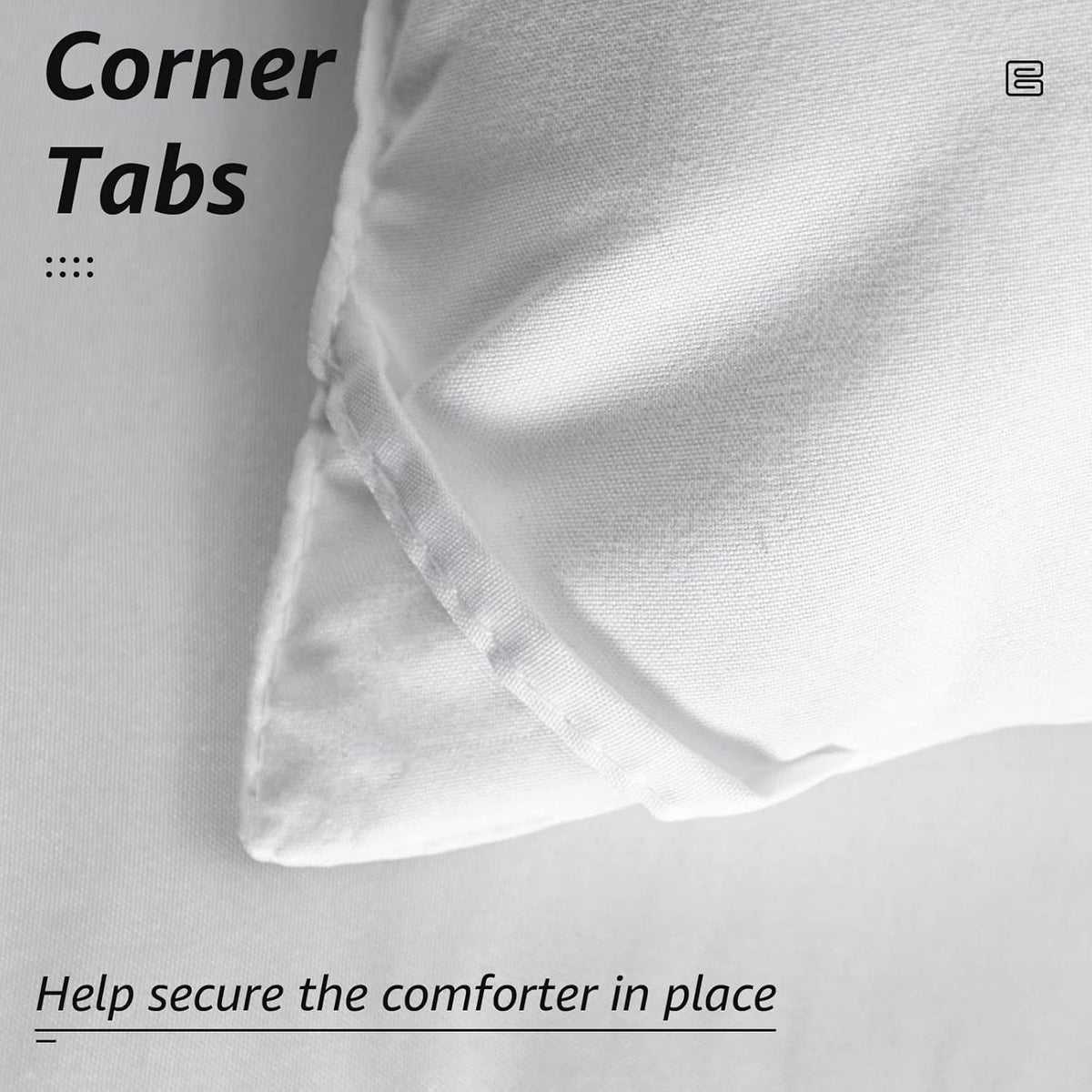 HYLEORY All Season Twin Size Bed Comforter - Cooling Goose Down Alternative Quilted Duvet Insert with Corner Tabs - Winter Warm - Machine Washable - White