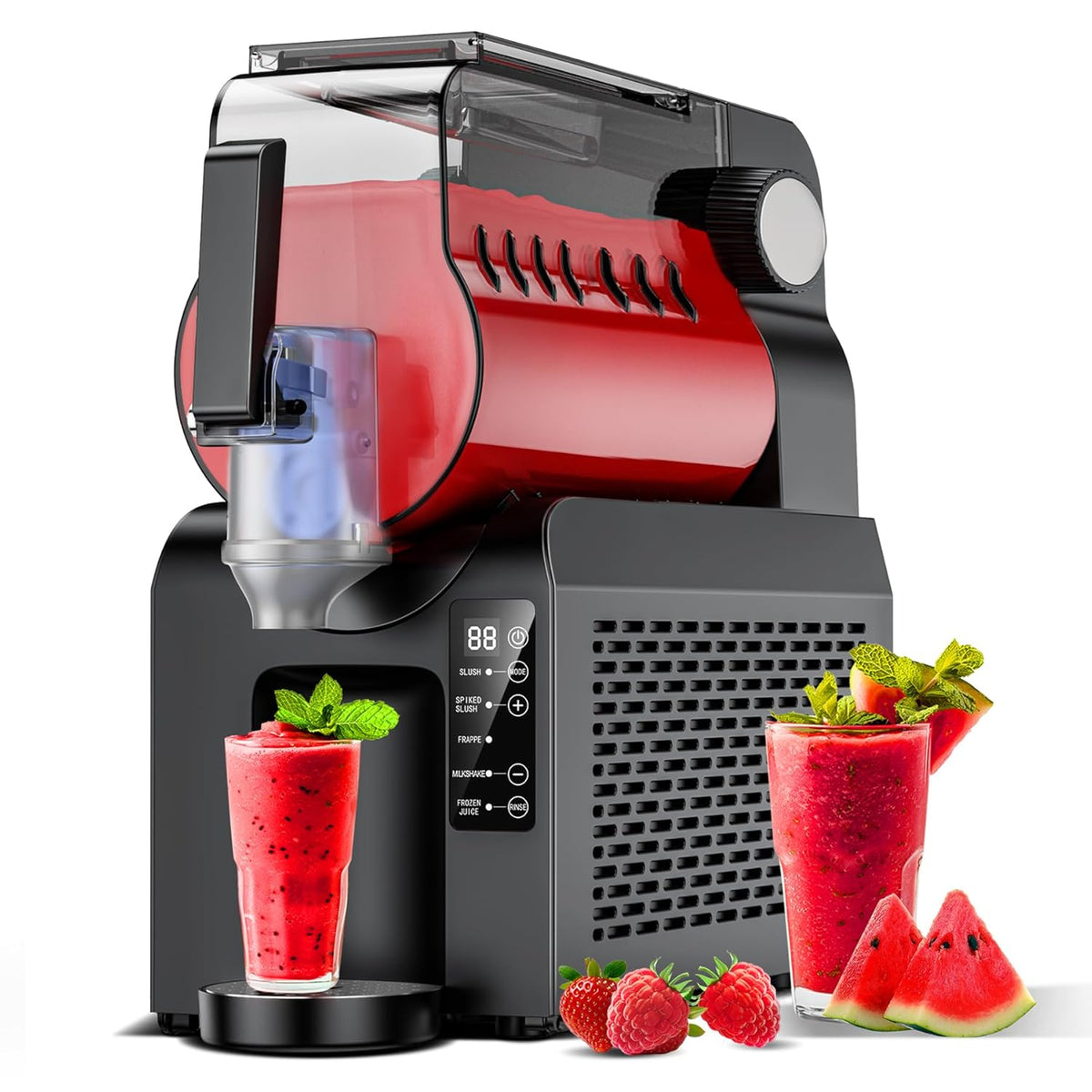 88 oz Slushie Maker Machine All-in-One Frozen Drink Machine for Home No Ice Needed 5 Smart Presets | Low Noise | Self-Cleaning | Ideal for Smoothies, Frappés, Milkshakes, Margaritas, Cocktails