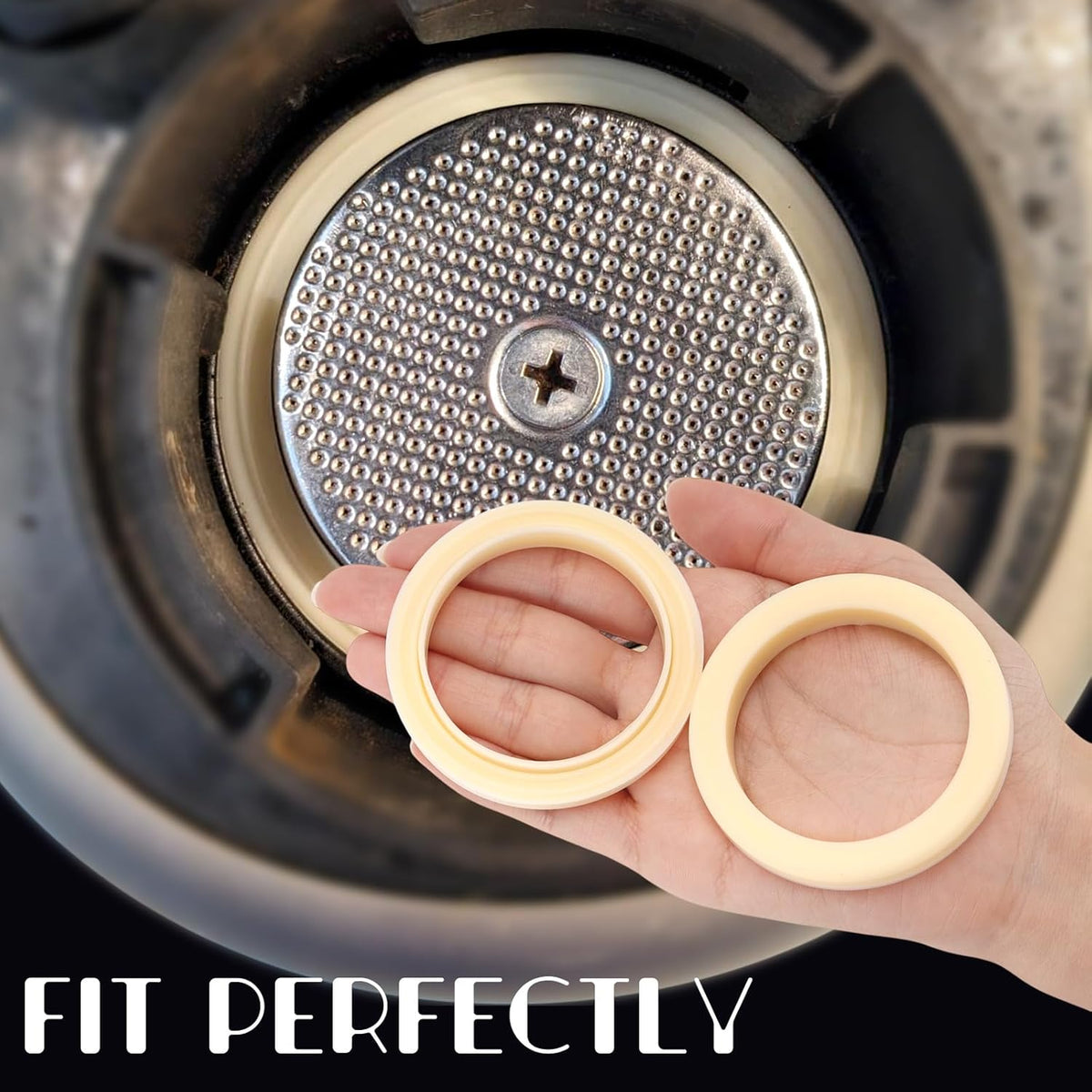 2PCS 54mm Silicone Steam Ring for Breville Espresso Machine, Espresso Machine Accessories for Breville 878/870/860/840/810/500/450 and Sage 500/870/875/880/810/878 Grouphead Gasket Replacement Part