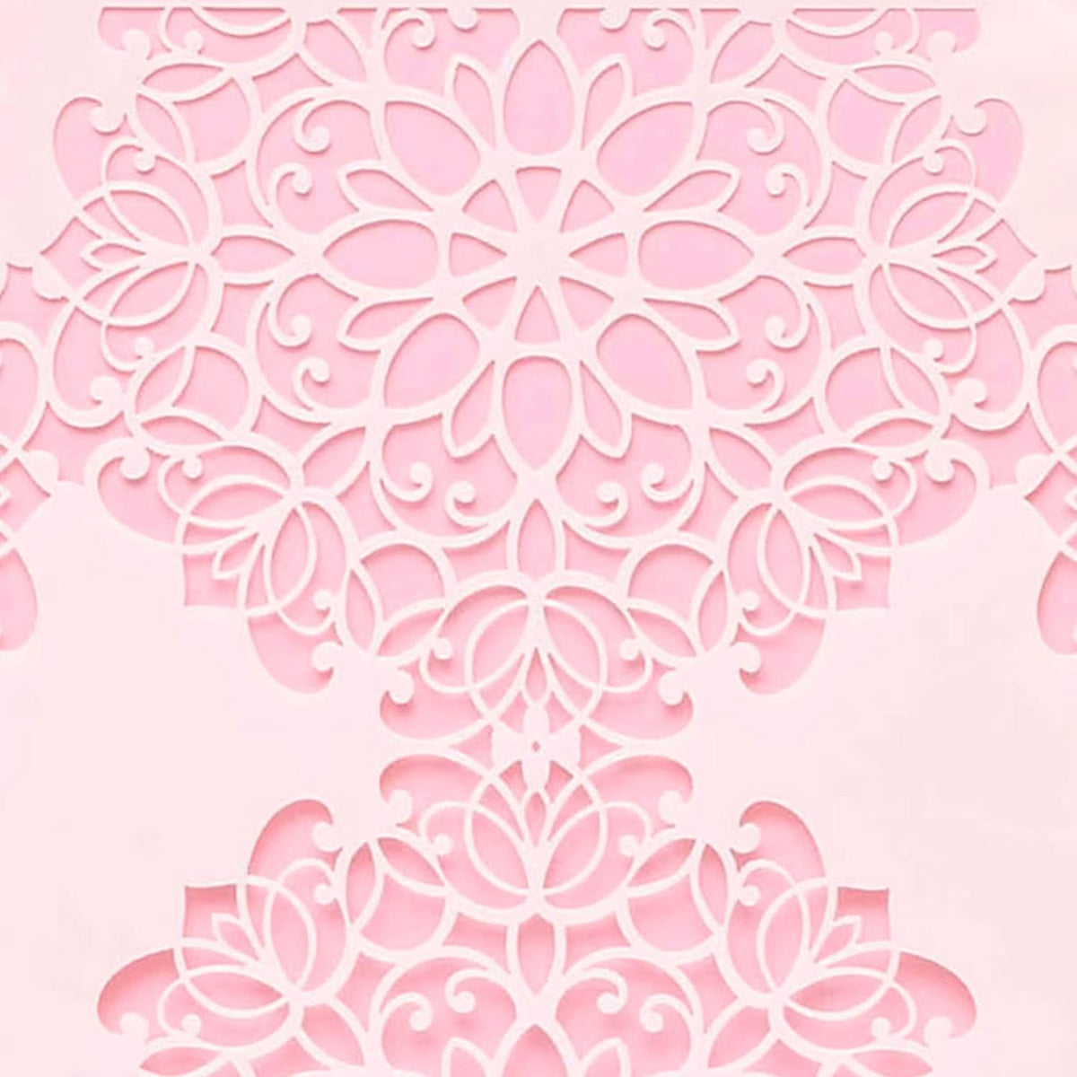 Cake Decorating Stencil for Tall Buttercream Cake, Royal Icing, Ganache, Paint, Airbrush (Darla)
