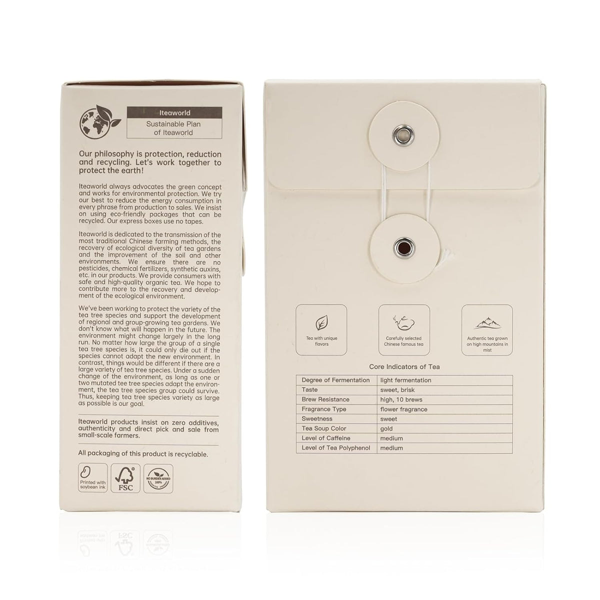 iTeaworld China Lapsang Souchong Loose Leaf Black Tea No smoky flavor smooth light floral and fruity aroma 100g Free 20 Tea Bags