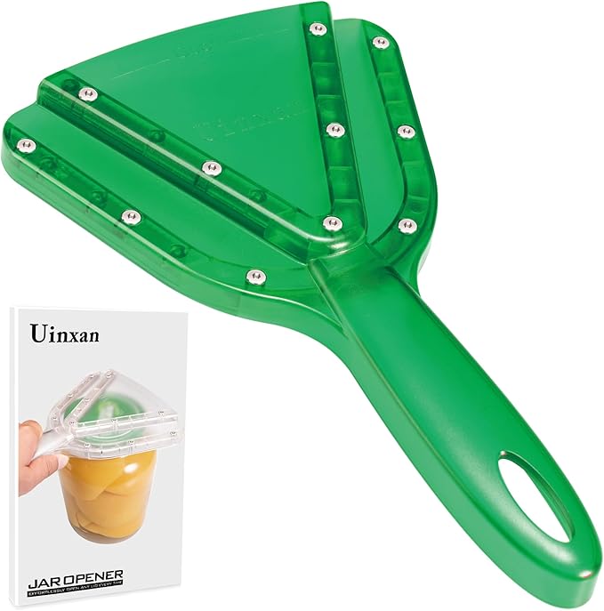 Jar Opener for Weak Hand & Seniors with Arthritis,Easy Twist Off Bottle Caps,Patent | Unique Kitchen Gadgets, Christmas Gifts for Elderly/Women/Men (Green)