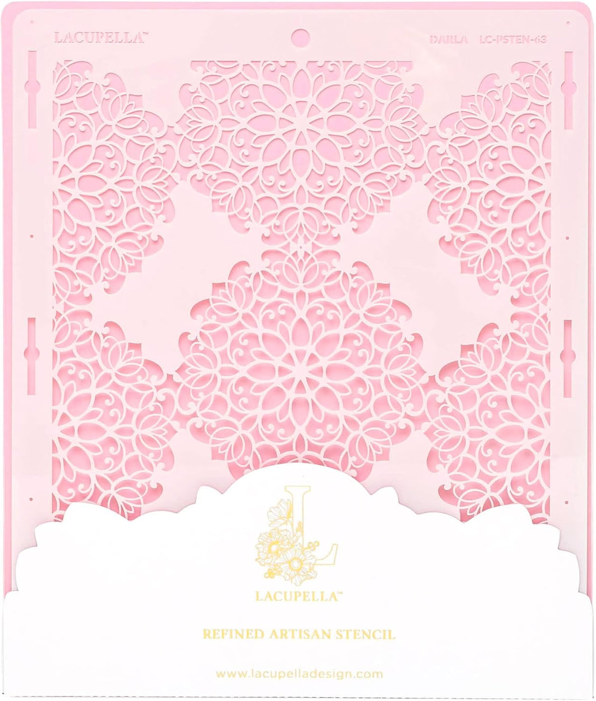 Cake Decorating Stencil for Tall Buttercream Cake, Royal Icing, Ganache, Paint, Airbrush (Darla)
