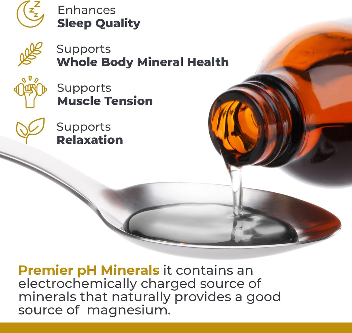 Premier Research Labs Premier pH Minerals - Trace Minerals, Trace Mineral Drops, Minerals for Water, Magnesium Supplement for Distilled Water, Reverse Osmosis Water, Liquid Concentrate - 2 fl oz
