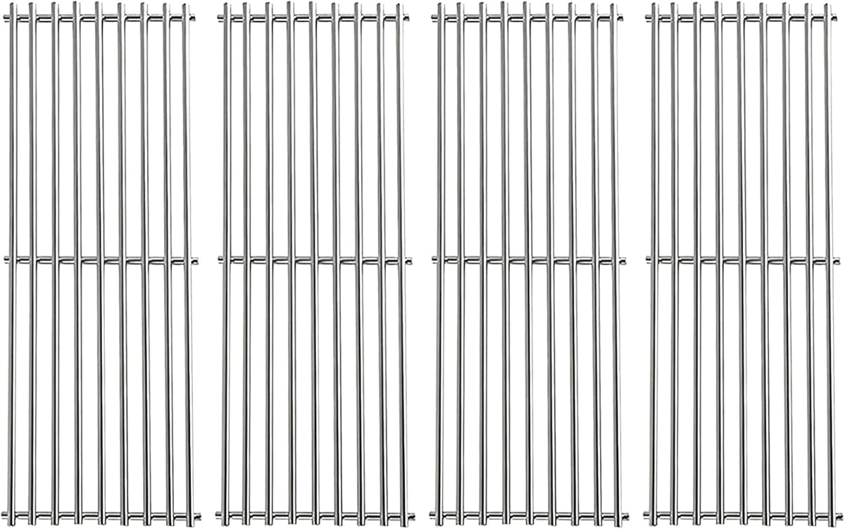 S024 Stainless Steel Grates for Broil King Baron 320, 340, 420, 440, 490 Huntington 2122-64 2122-67 6020-54 6020-57 6020-64 Broil-Mate 7020-54 7020-64 7120-64 Sterling Gas Grill 17-3/8"