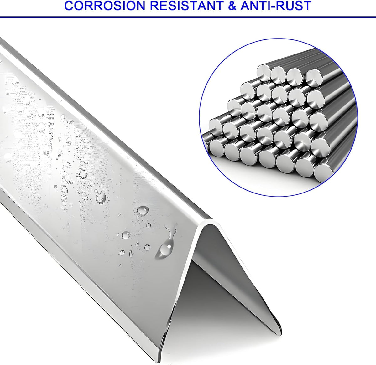 Genesis Grill Parts for Weber E310 E320 E330 EP310 EP320 EP330, 17.5” Flavorizer Bars 7620 Heat Deflector 7622 Burner Tube 62752 for Weber Genesis 300, Grill Replacement Parts for Weber Accessories