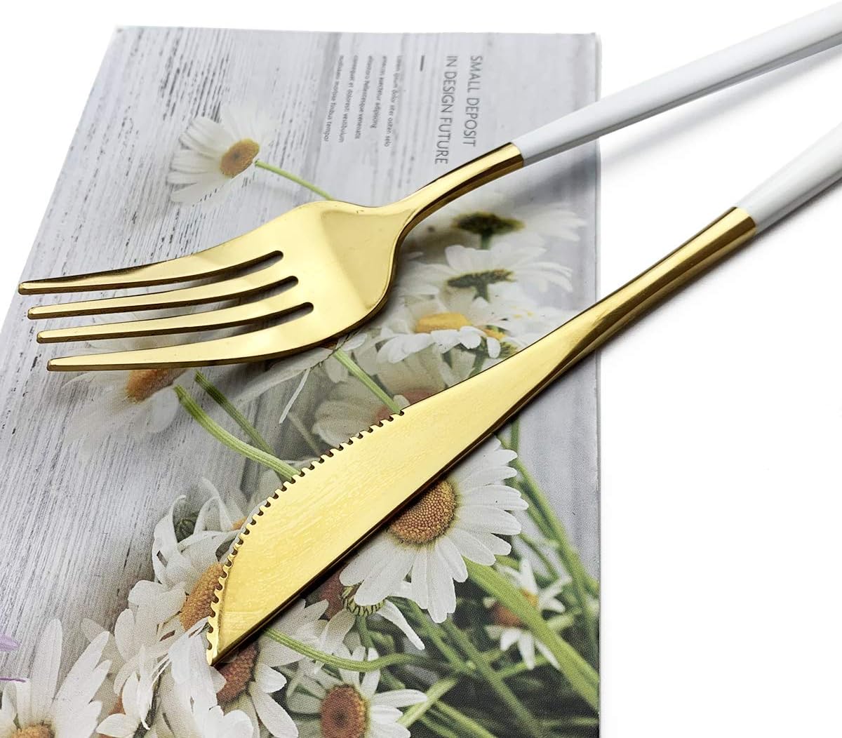 JASHII 20-Piece Stainless Steel Satin Finish Flatware Set, Mirror Polished Tableware Cutlery for Home and Restaurant, Dishwasher Safe