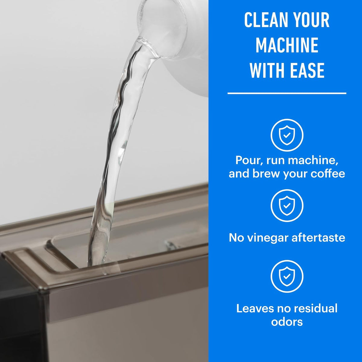 Essential Values Descaling Solution Compatible with De Longhi - Coffee Descaler - Coffee Maker Cleaner - Kettle, Espresso Machine Cleaning - 12 Month Supply 2-Pack