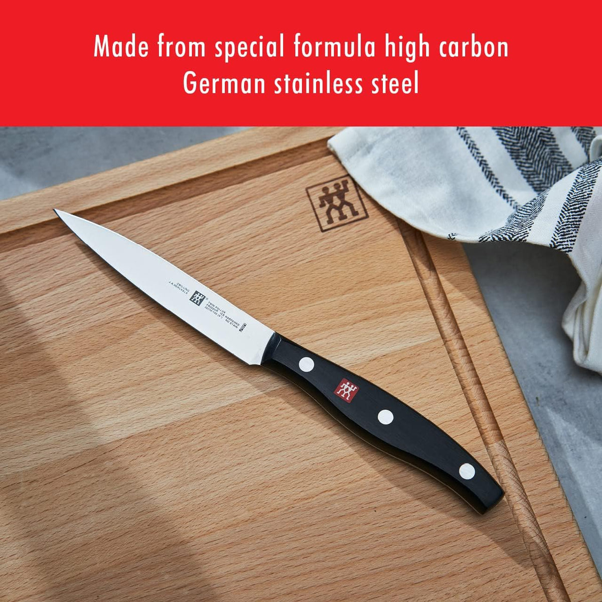 ZWILLING Twin Signature 2-Piece Razor-Sharp German Knife Set, Made in Company-Owned German Factory with Special Formula Steel perfected for almost 300 Years, Dishwasher Safe