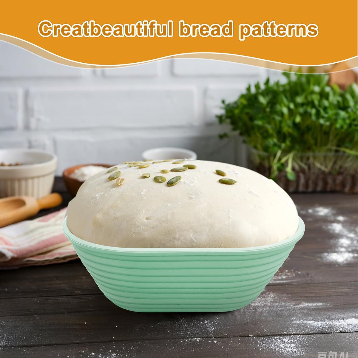 Silicone Banneton, Sourdough Bread Baskets (Set of 5, 6.5 Inch), Mini Oval Proofing Bowls, Bread Making Baking Supplies, Banneton proofing basket for Sourdough Baking