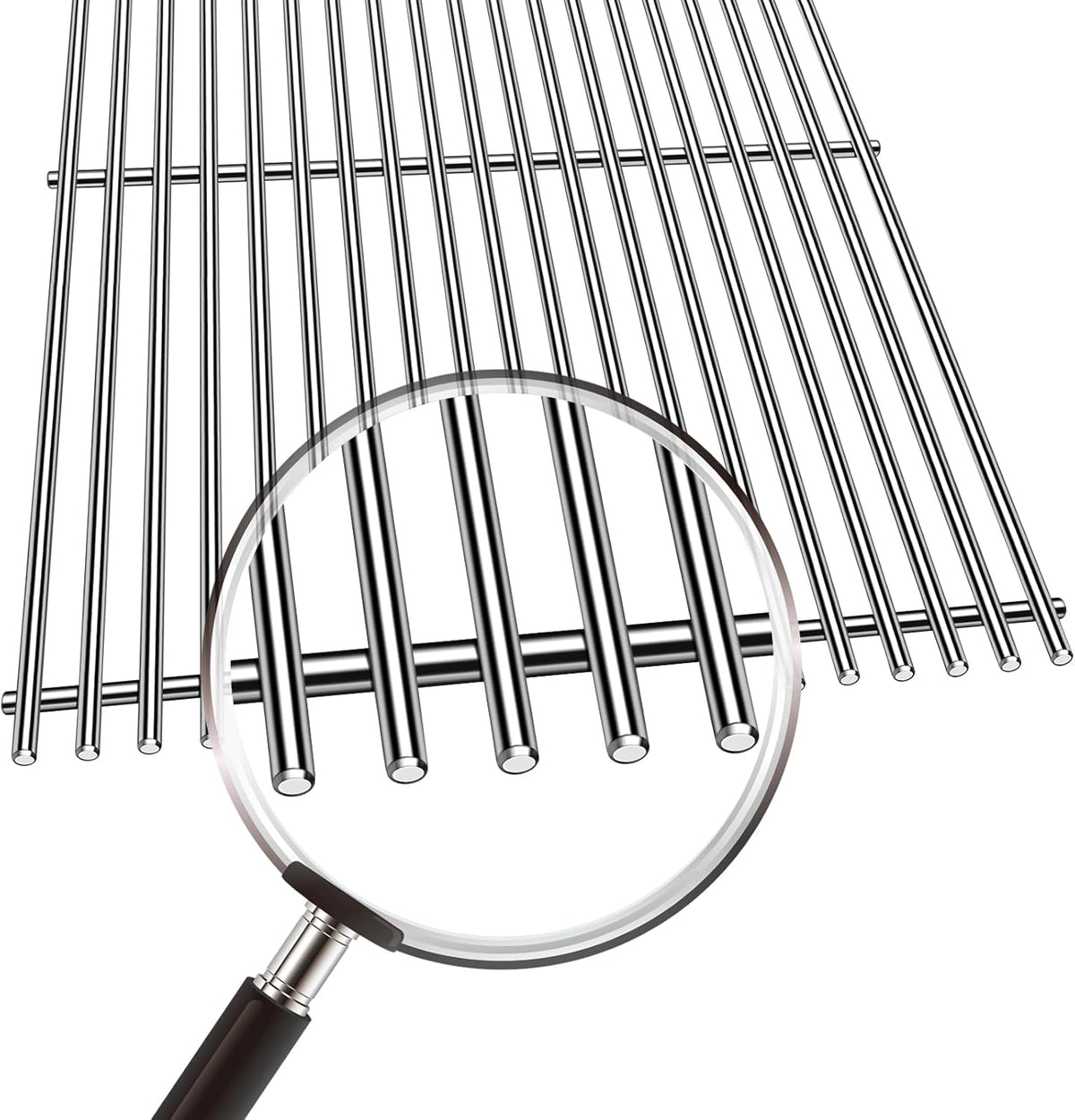 Kalomo Grill Grates Parts for Weber Genesis II E-310, S-310, E-315, E-330, E-335, S-335, LX S-340, E-340, 66802, 66795 18”Flavorizer Bars Stainless Steel Grids BBQ Gas Grill Replacement Parts