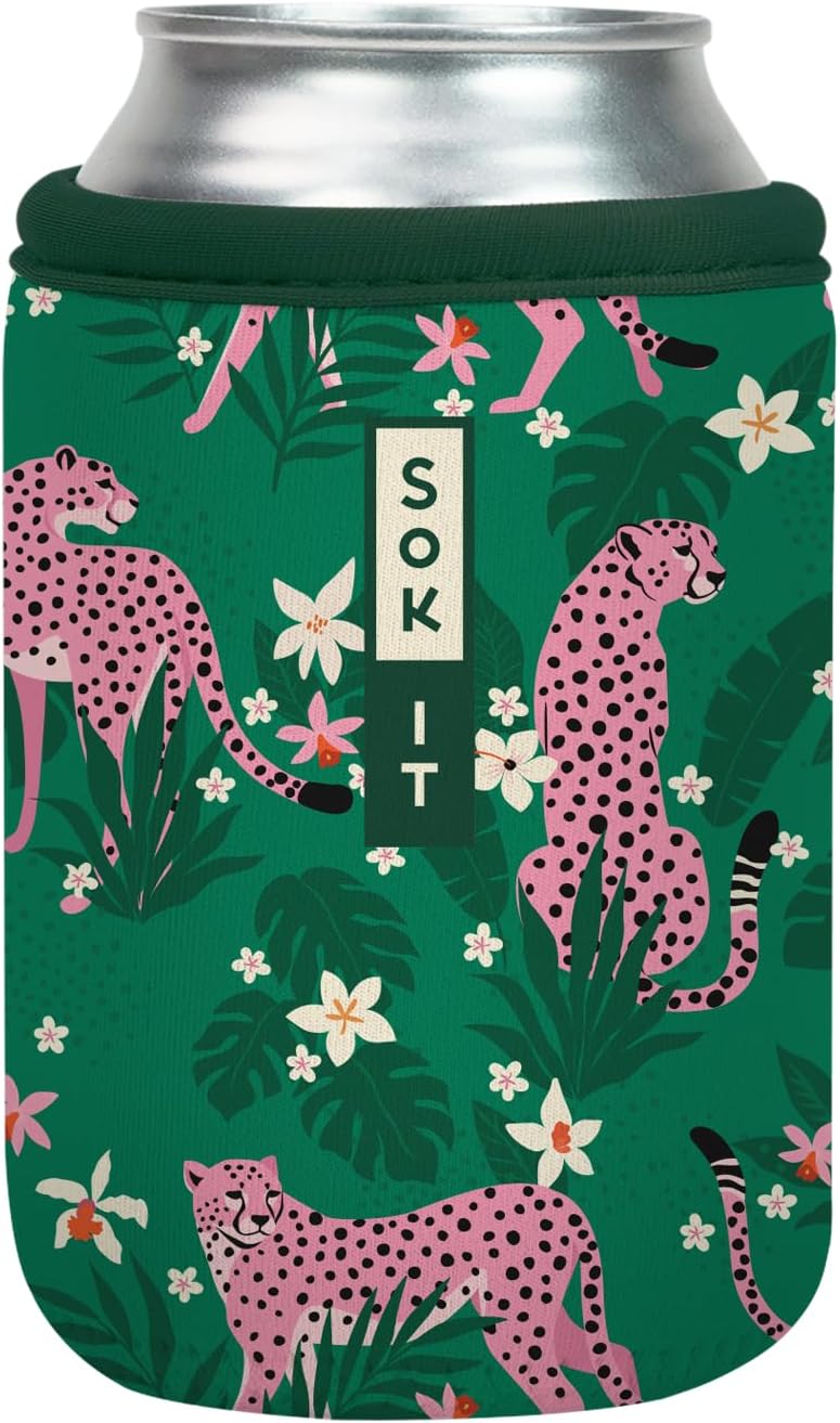 Sok It CanSok Sleeve for Beer & Soda Insulated Neoprene Cover (Paradise Prowl, 12oz Can Sleeve)