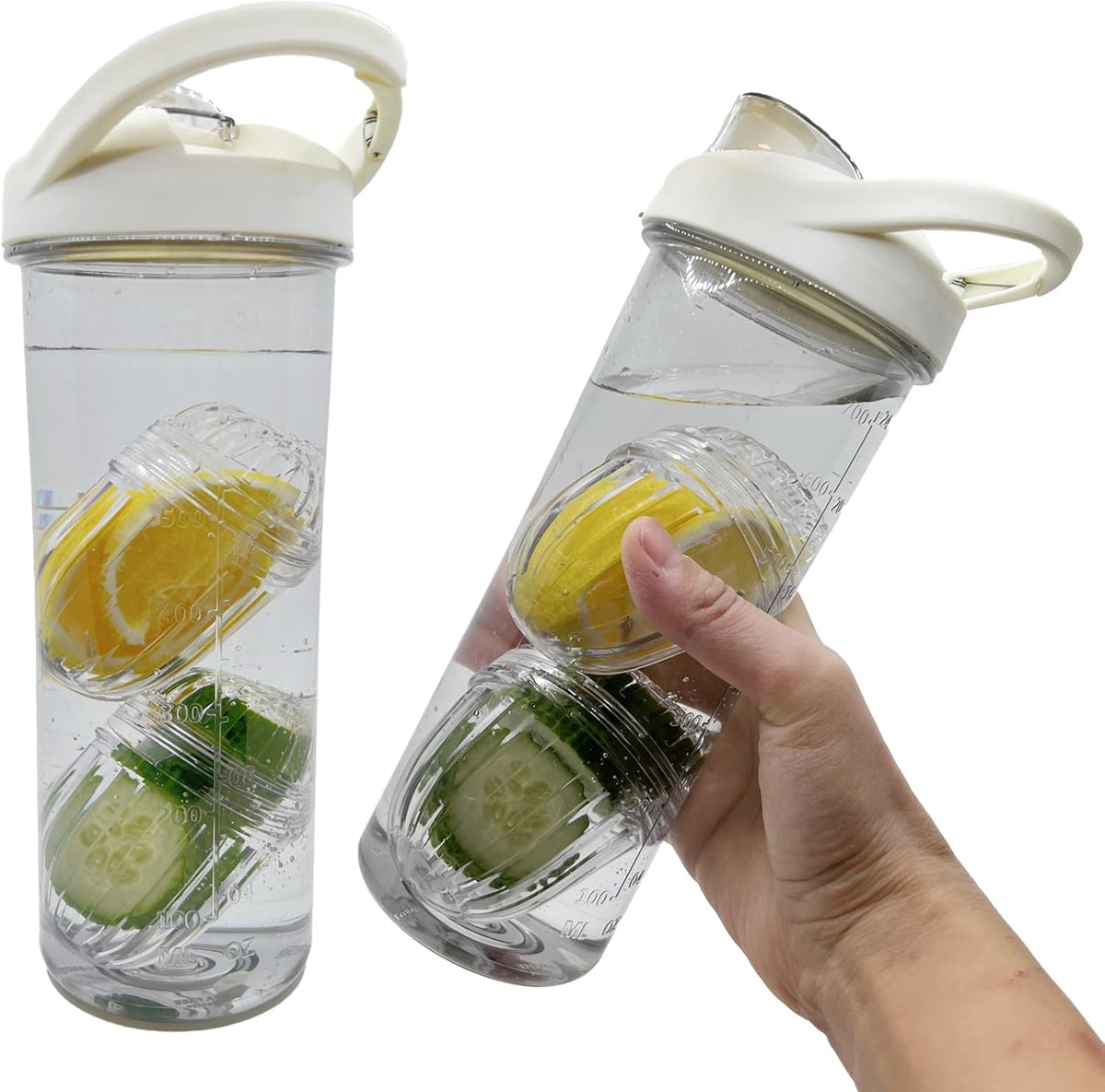 2PCS Fruit Infuser Insert,Flower Tea Infuser for Wide Mouth Water Bottles,Compatible with Stanley,Hydro Flask,Iron Flask, Takeya, ThermoFlask and Similar