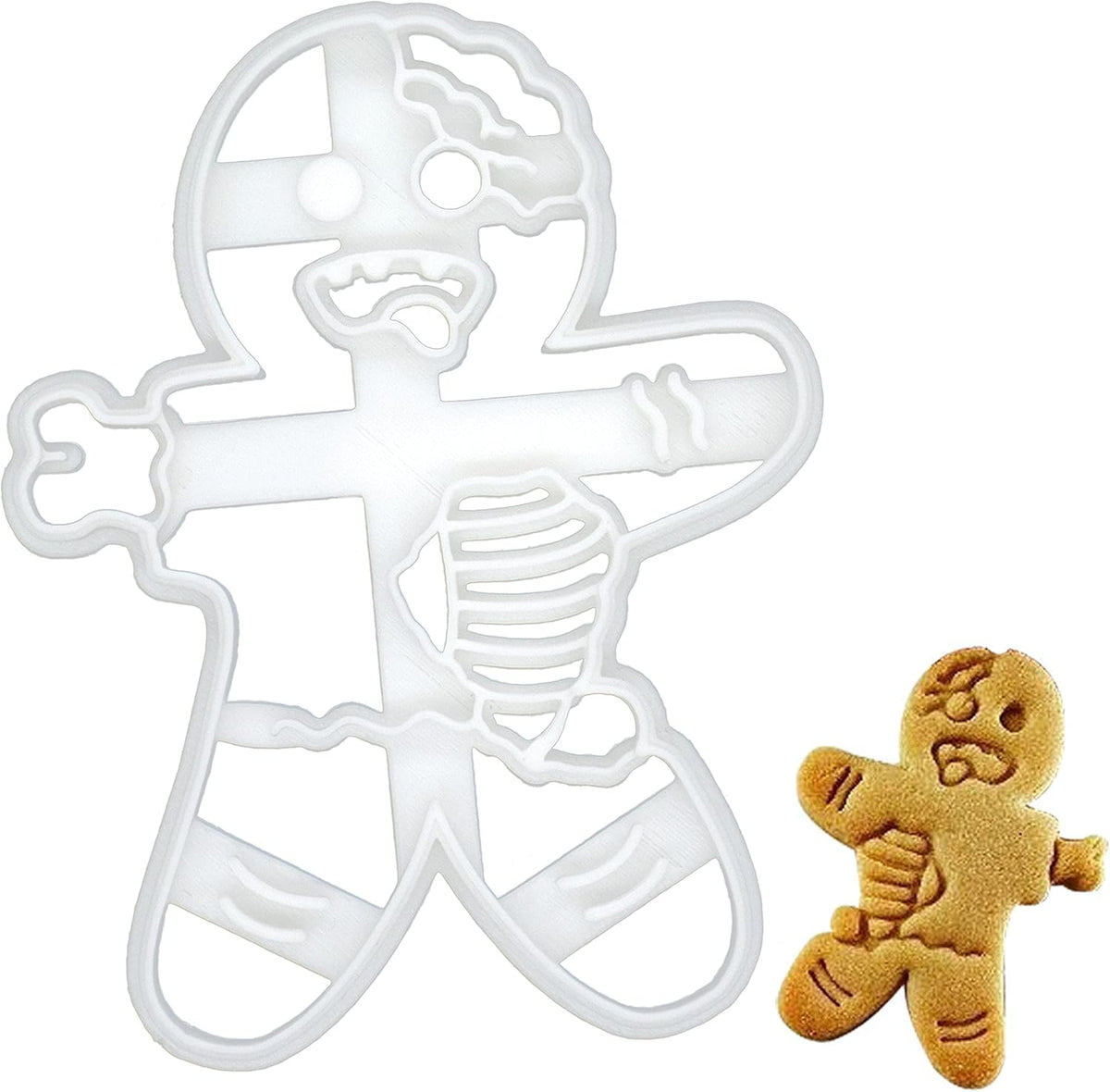 Zombie Gingerbread Man cookie cutter, 1 piece - Bakerlogy