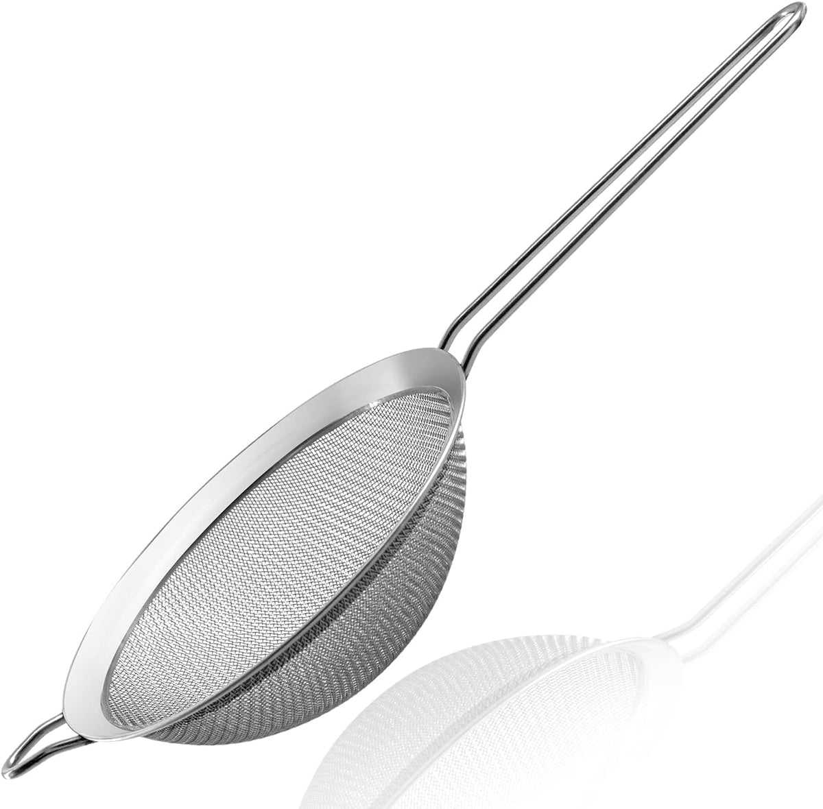 Anaeat Fine Mesh Strainers - Premium Stainless Steel Colander Sieve Sifters, with Durable Mesh and Sturdy Handle, Excellent for Sifting Dry ingredients, Flour, Pastas, Rice, Tea (4.73"）