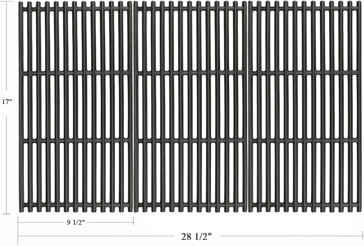 Uniflasy 17 x 9 1/2 inch Grill Grates for Charbroil Tru Infrared 4 Burner 463255020 463242716 463242715 463276016 466242715 Replacement Parts for Charbroil Grill Grates for Nexgrill 720-0882A