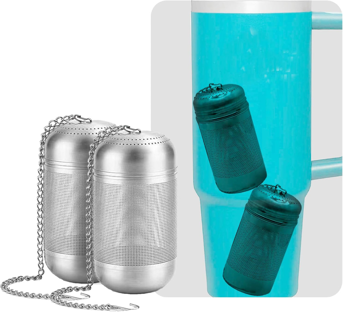 316 Stainless Small Size Steel Tea Strainers for Loose Tea,Extra Fine Mesh Tea Infuser, Loose Leaf Tea Steeper for Black Tea