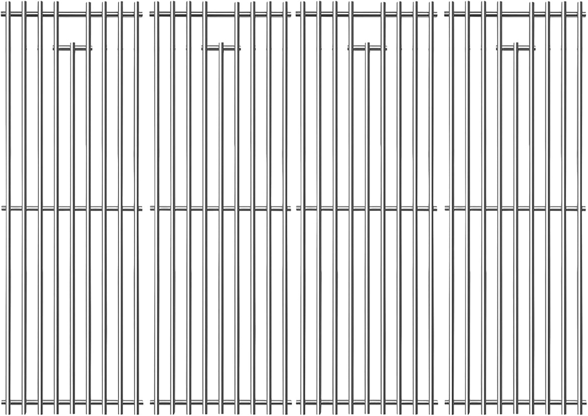 19-3/4" Stainless Steel 4 Cooking Grates Replacement Parts for Chargriller 2121, 2123, 2222, 2828, 3001, 3008, 3030, 3072, 3232, 3725, 4000, 4001, 4008, 4208, 5050, 5252 King Griller 3008, 5252 Grill