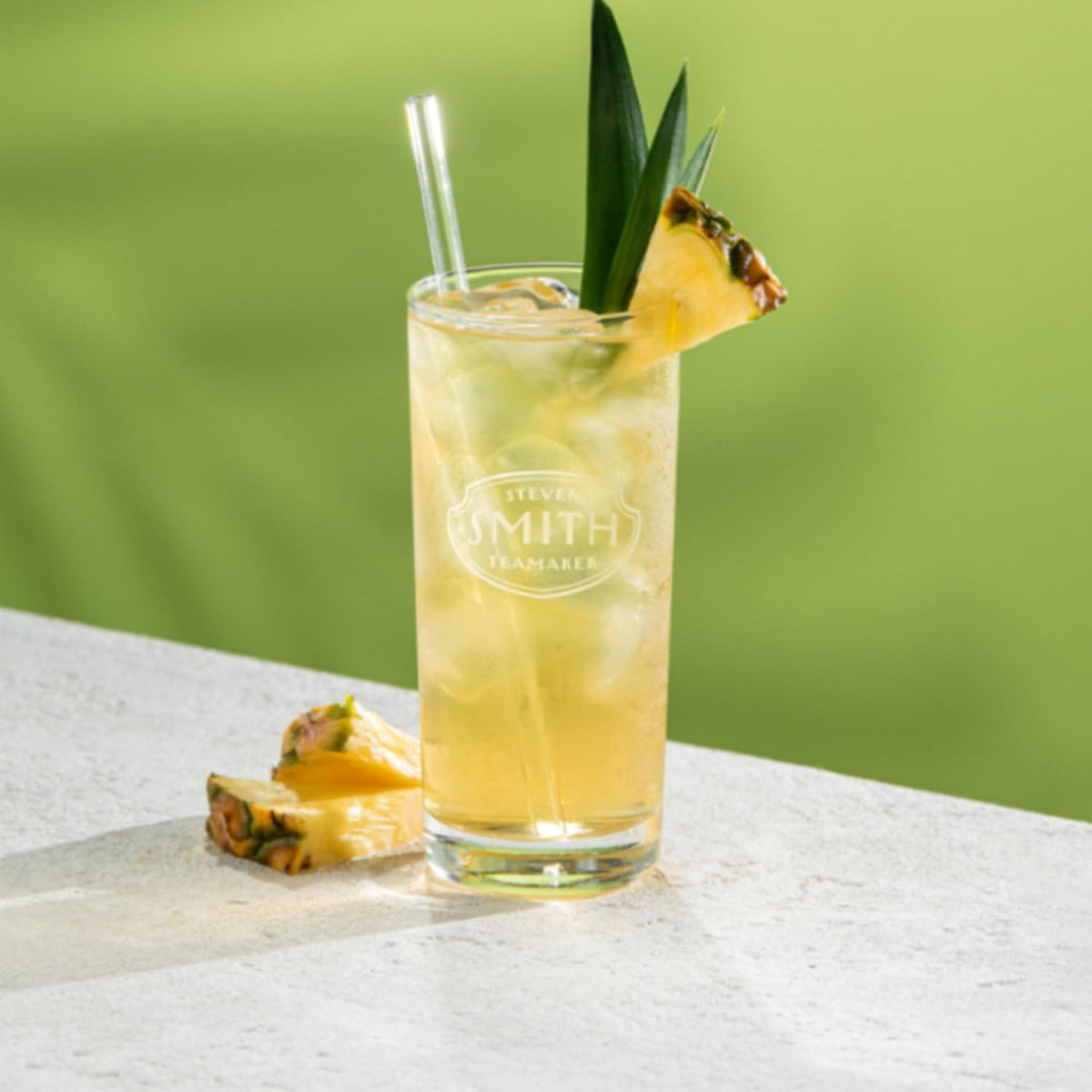 Steven Smith Teamaker Pineapple Green Iced Tea No. 81, Refreshing, Caffeinated, Sustainably Grown, Full Leaf Green Iced Tea, 10 Count, 1 Quart Sachets