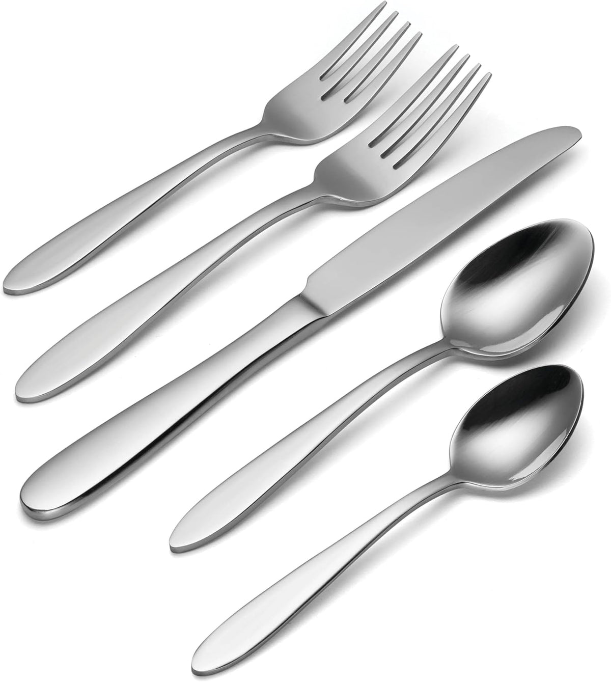 Oneida H037045Awwm Mooncrest 45 Piece Everyday Flatware Set, Service For 8