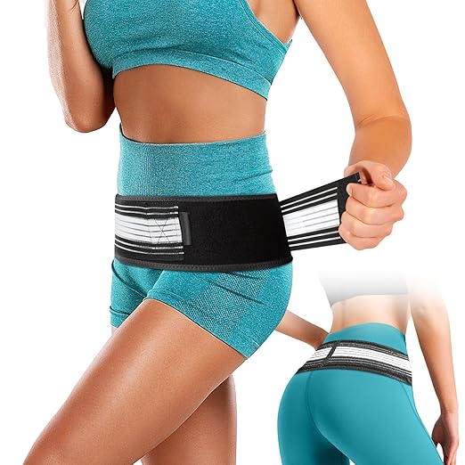 Back Brace for Lower Back Pain, Si Belt, Sciatic Nerve, Relief for Sciatica, Hip, Spine Pain, Pelvic, Sacroiliac Belt-Breathable & Adjustable Lumbar for Women and Men