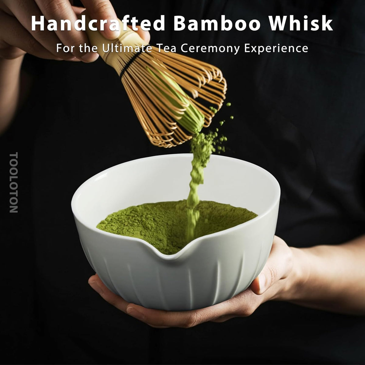 7 Pieces Matcha Whisk Set - Ceramic Matcha Kit with Bowl, Whisk, Holder, Bamboo Scoop, Rest, Sifter, and Tea Towel – Elegant Matcha Gift Set for Women