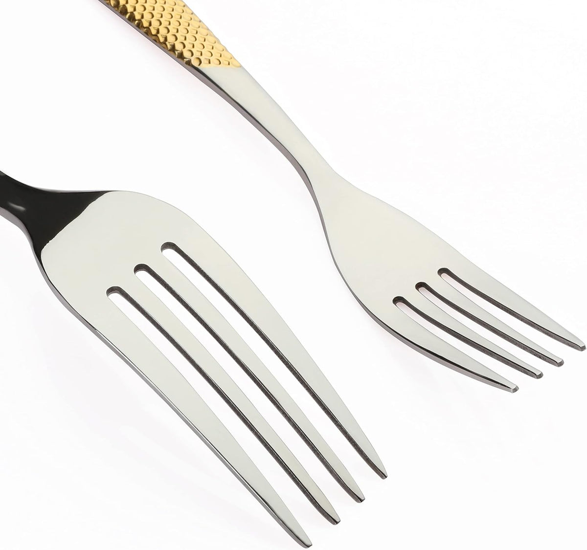 40-Piece Gold Silverware Set Stainless Steel Flatware Set Service for 8 Kitchen Cutlery Utensils Includes Knives Spoons Forks For Home Kitchen Hotel