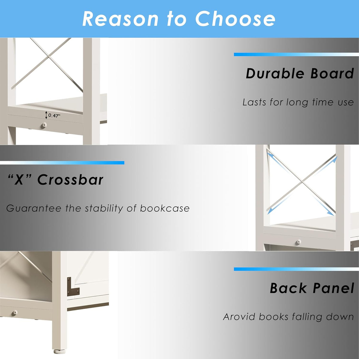 Corner Bookshelves 6 Tier, Farmhouse Wooden Bookcases for Corner, L Shaped Etagere Bookshelf with Storage for Living Room Home Office