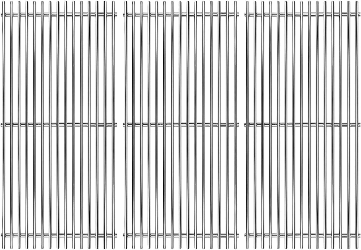 SF6089 (3-Pack) 18.7" SUS304 Cooking Grates for Weber Genesis II 400 and Genesis II LX 400, Genesis II/LX E410 E415 E435 E440 S410 S415 S435 S440 Series Grills, Replaces for Weber 66089