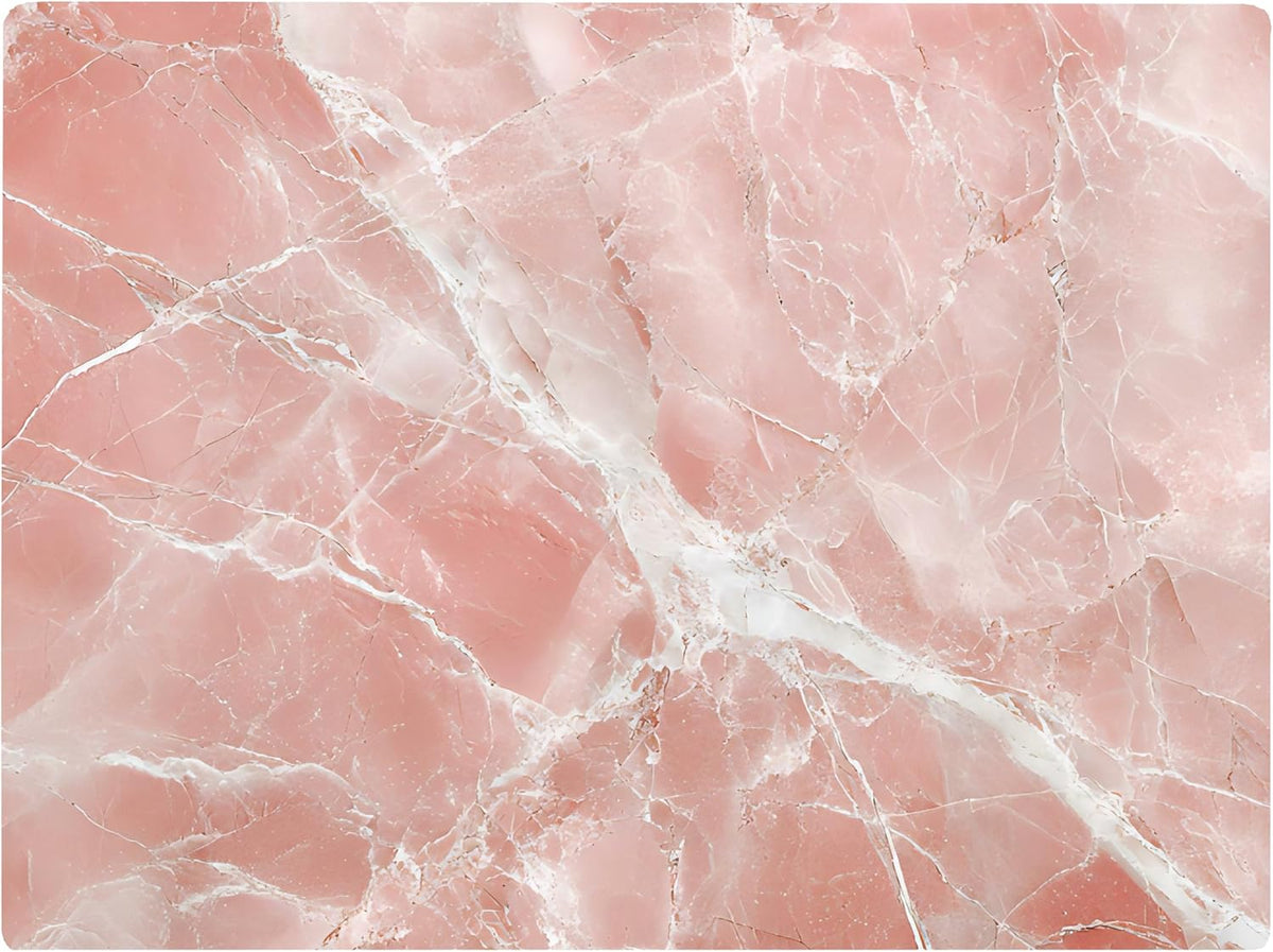 White Pink Rose Quartz Agate Marble Kitchen Glass Cutting Board Ocean Decorative Gift Marbled Granite Stone Rock Gift For Her Mom Wife (White Pink)