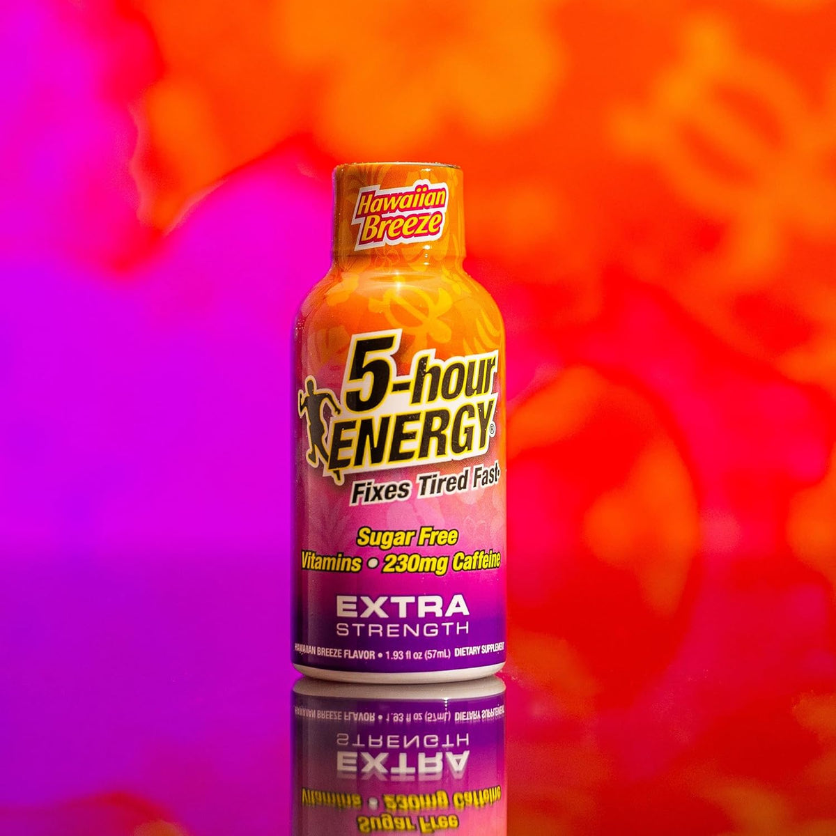 5-hour ENERGY Extra Strength Energy Shot, Hawaiian Breeze Flavor (1.93 oz. - 24 Count) Zero Calories & Sugar-Free 230 mg Caffeinated Energy Shot, Amino Acids & B Vitamins, Dietary Supplements