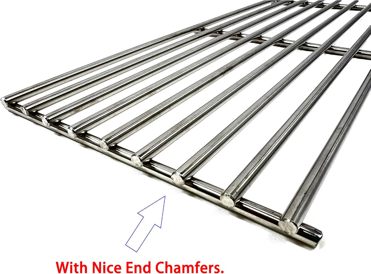Direct Store Parts DS111 (4-Pack) Solid Rod Stainless Steel BBQ Grill Grate Replacement Parts for 16517 Bull BBQ Angus, Brahma, Lonstar Select, Outlaw Steer Premium, Lonestar Select, 19 1/4" X 7 7/8"