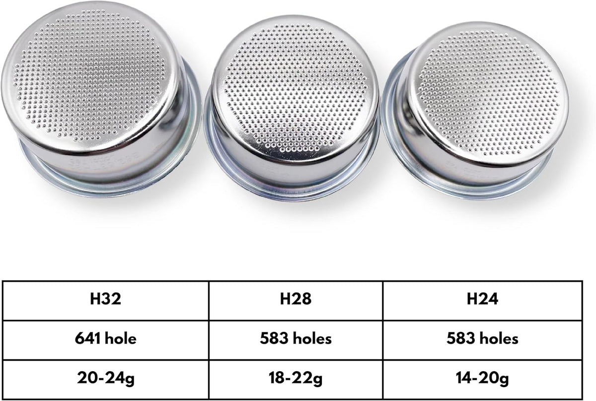 IMS Precision Nanotech Filter Basket compatible with 54mm Breville Sage Espresso machines Express, Bambino, Bambino Plus, Impress, Barista Touch, Infuser, Duo Temp (32NT)