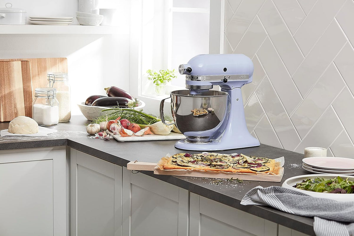 KitchenAid Artisan Series 5 Quart Tilt Head Stand Mixer with Pouring Shield KSM150PS, Lavender Cream