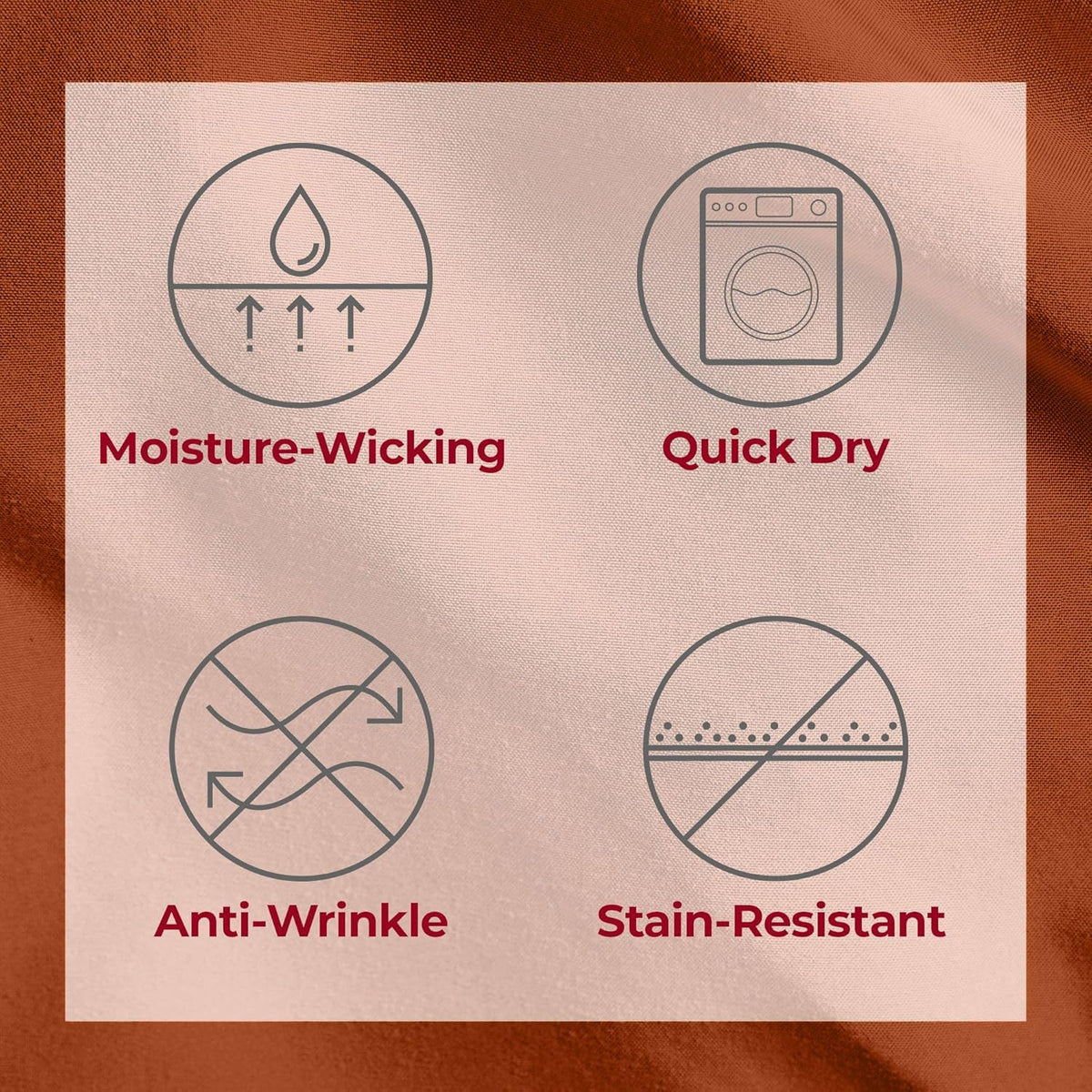 Mellanni Split King Sheets Set - 5 PC Iconic Collection Bedding - Hotel Luxury, Extra Soft, Cooling Bed Sheets - Wrinkle, Fade, Stain Resistant (Split King, Terracotta)