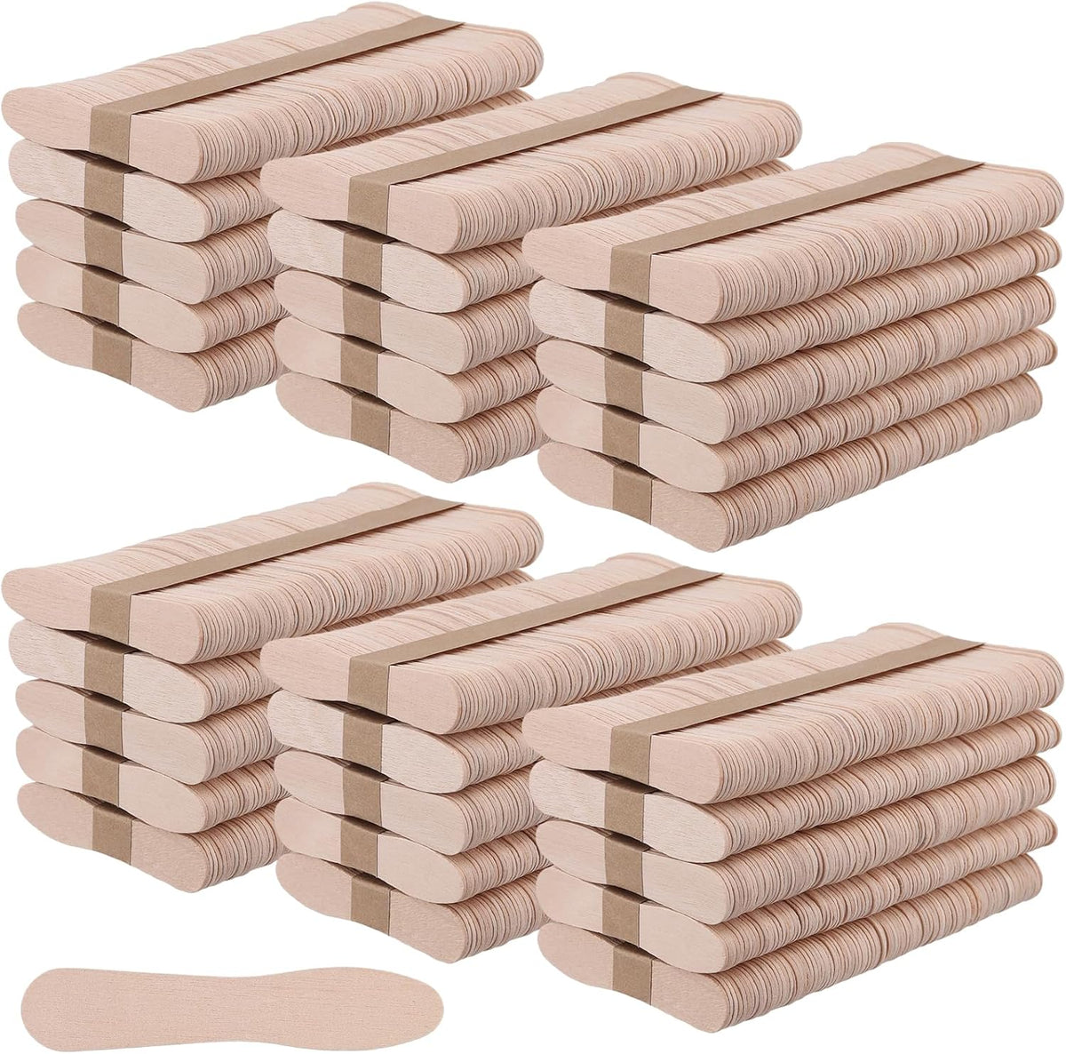 3000 PCS 3 Inch Wooden Ice Cream Spoons, Mini Tasting Spoons Wooden Small Dispasable Dessert Spoons Wood Sample Spoons Bulk for Craft, Tasting