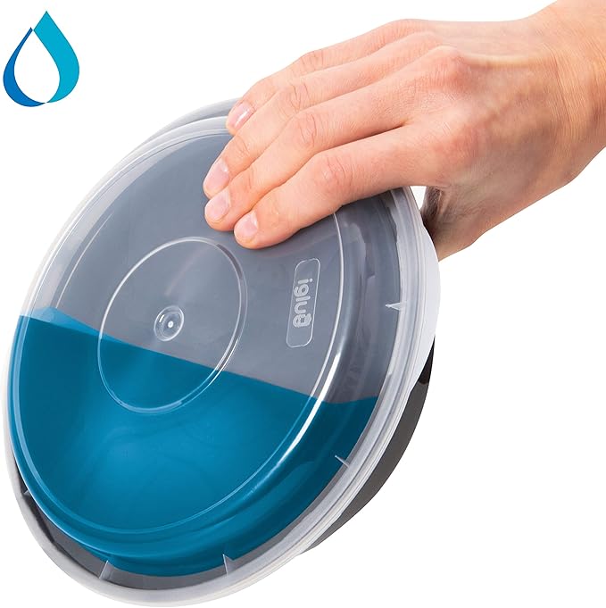 Igluu Meal Prep Round Plastic Containers - New Improved Lid - Reusable BPA Free Food Containers with Airtight Lids - Microwavable, Freezer and Dishwasher Safe - Stackable Salad Bowls - [10 Pack]
