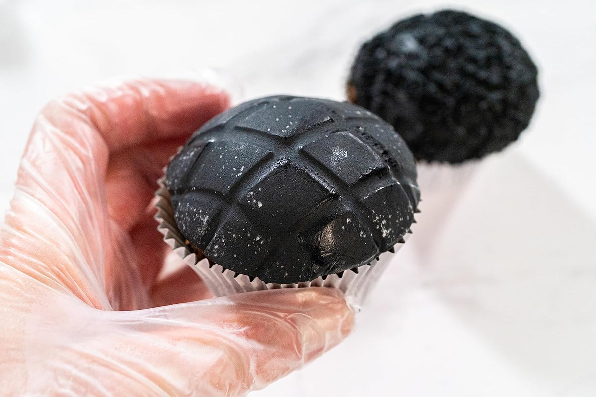 Bakerpan Premium Rolled Black Fondant for Cake Decorating - 1 Pound, Vanilla Flavor