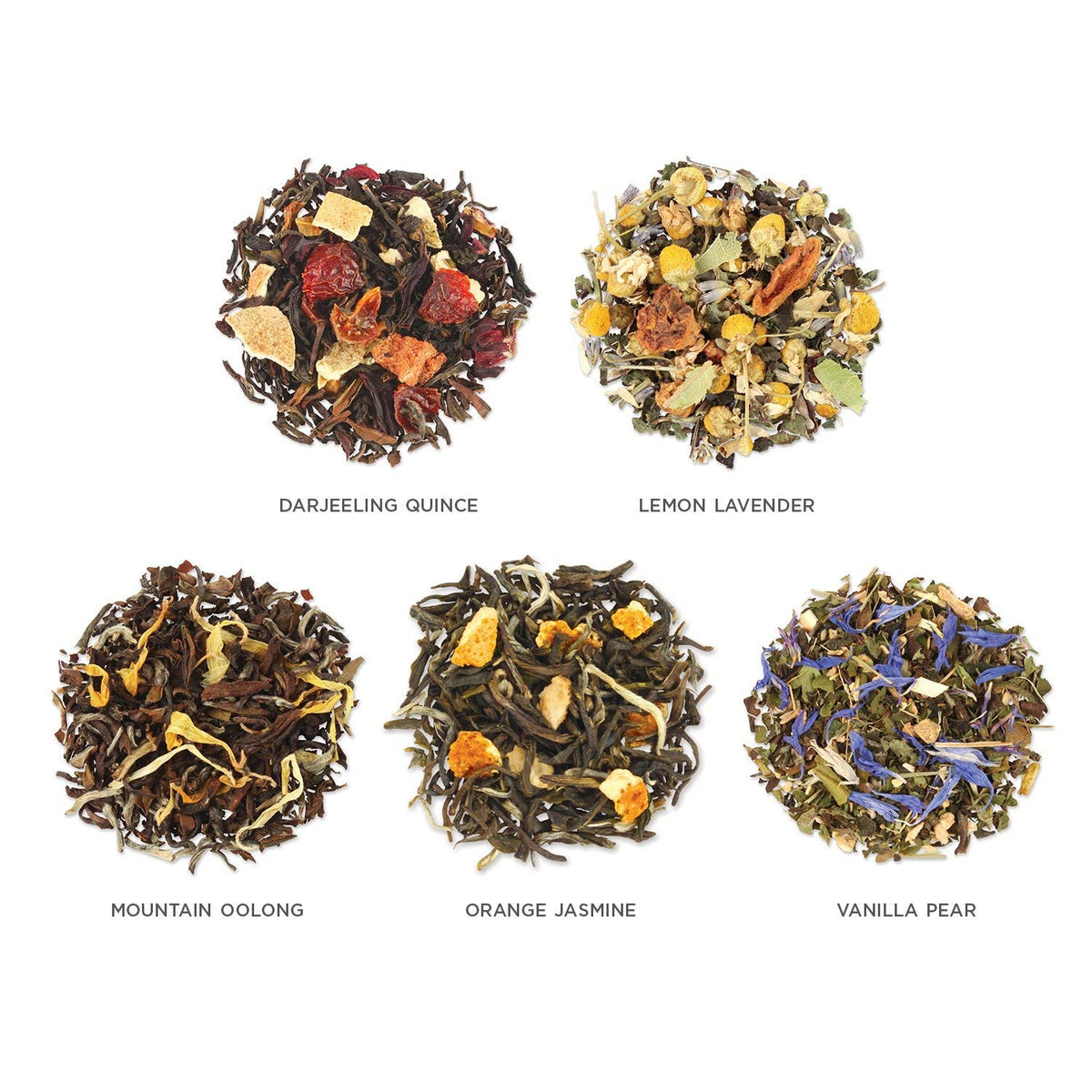 Tea Forte Lotus Single Steeps Loose Leaf Premium Tea Gift Set Sampler, 15 Count 3 of Each Assorted Blends, Pre-Portioned Single Serve Pouches, Steeps 12 oz