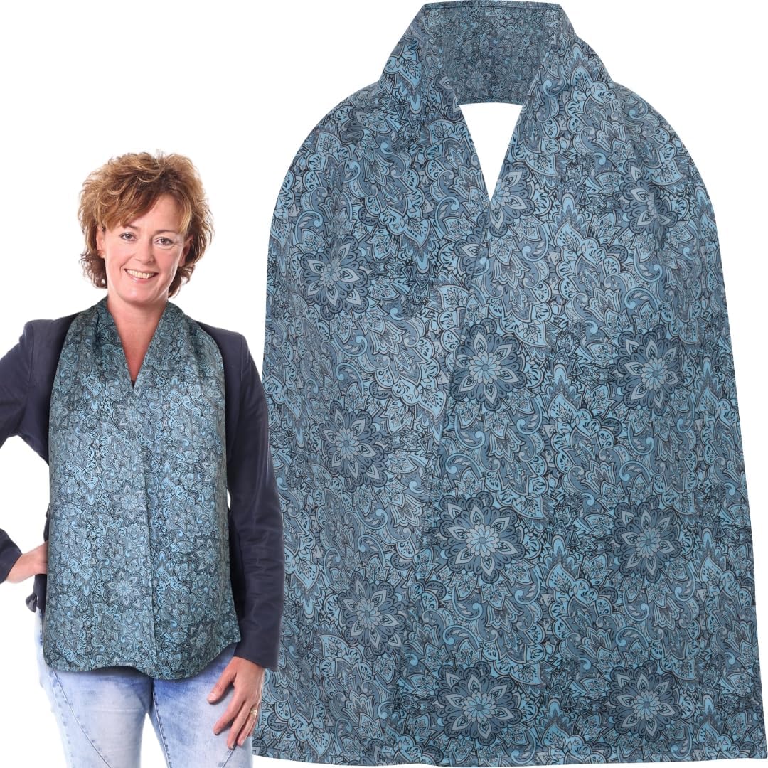 Adult Bib Scarf - Dignified Alternative to Bibs | Washable and Reusable Clothing Protectors for Eating