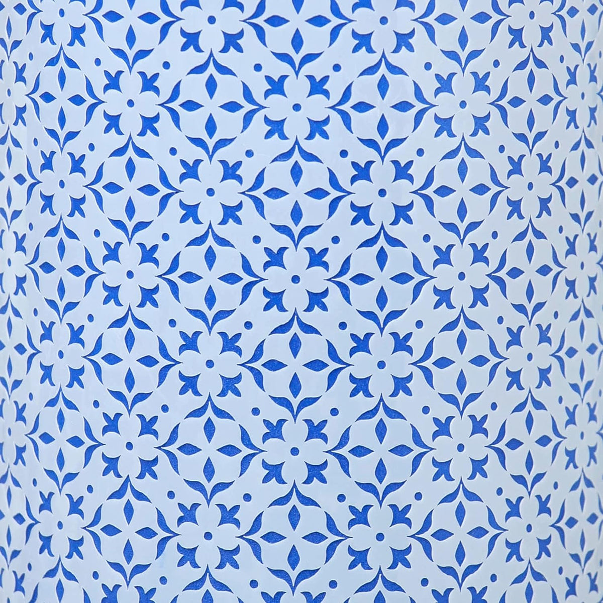 Cake Baking Stencil - Seamless Delicate Pattern for Decorating Tall Double Barrel Cake to Use with Buttercream, Royal Icing, Ganache, Paint, Airbrush (ORNA)