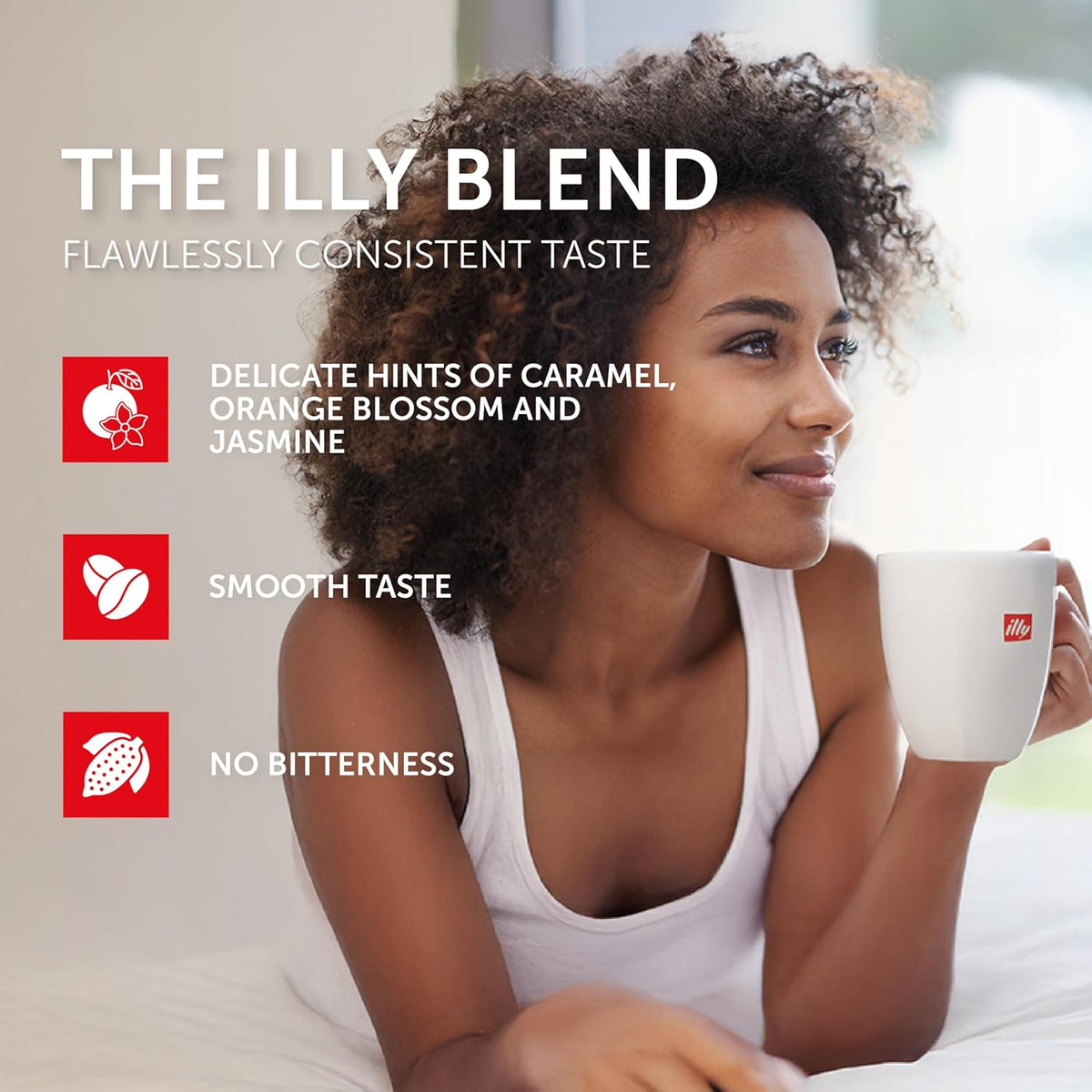 illy Aluminum Espresso Capsules - Compatible with Nespresso Machines - Classico Medium Roast Coffee- Mild&Balanced-Notes of Caramel,Orange Blossom&Jasmine Single Serve Capsules - 10 Count (Pack of 5)