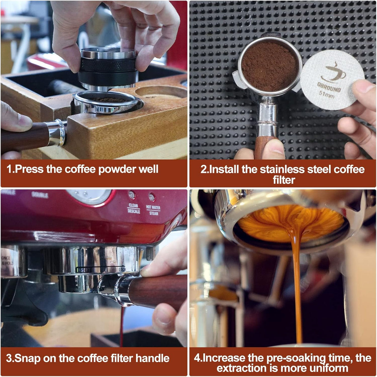 58.5mm Espresso Puck Screen - Coffee Maker Mesh Filter, Reusable 1.7mm 150μm Espresso Filter Screen, Professional Espresso Coffee Accessories for 58mm Espresso Portafilter Filter Basket