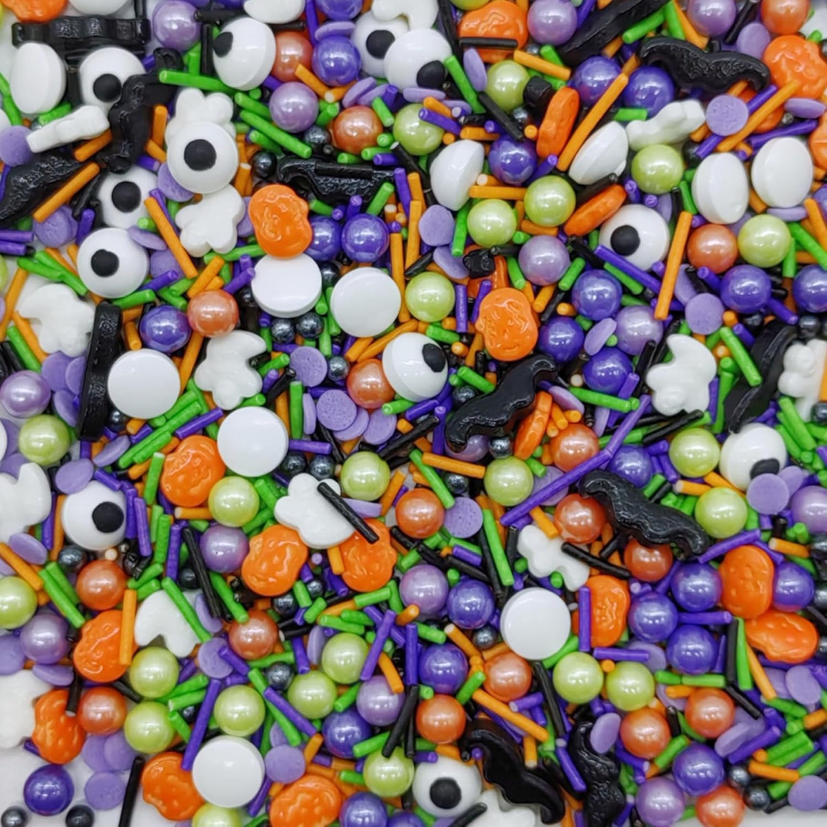 Halloween Sprinkles Ghost & Pumpkin & Eyes Cake Decorations Topper Edible Themed Sprinkles For Cookie Decorating, Chocolate Desserts, Cupcakes, Ice Cream 4.58OZ