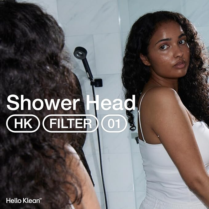 Shower Head in Beige - Filters Unwanted Metals, Chlorine & Impurities Found in Water - Improves Quality of Skin & Hair - Boosts Water Pressure Up to 2 Times - Quick & Easy to Install
