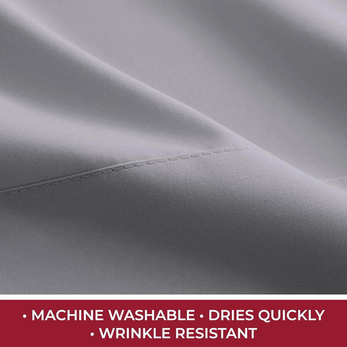 Mellanni RV Short Queen Sheets - 4 PC Iconic Collection Bedding - Hotel Luxury, Extra Soft, Cooling Bed Sheets - Deep Pocket up to 10 inch (RV/Short Queen, Gray)