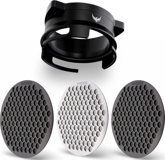 54mm Breville Portafilter Attachment Set Includes The Dosing Funnel and 3pcs Puck Screen, Complete Espresso Tool Kit - Grinder Trigger Portafilter Funnel, 54mm Puck Filter