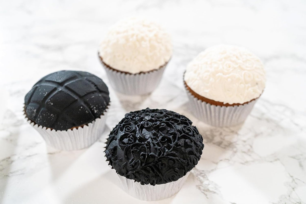 Bakerpan Premium Rolled Black Fondant for Cake Decorating - 1 Pound, Vanilla Flavor