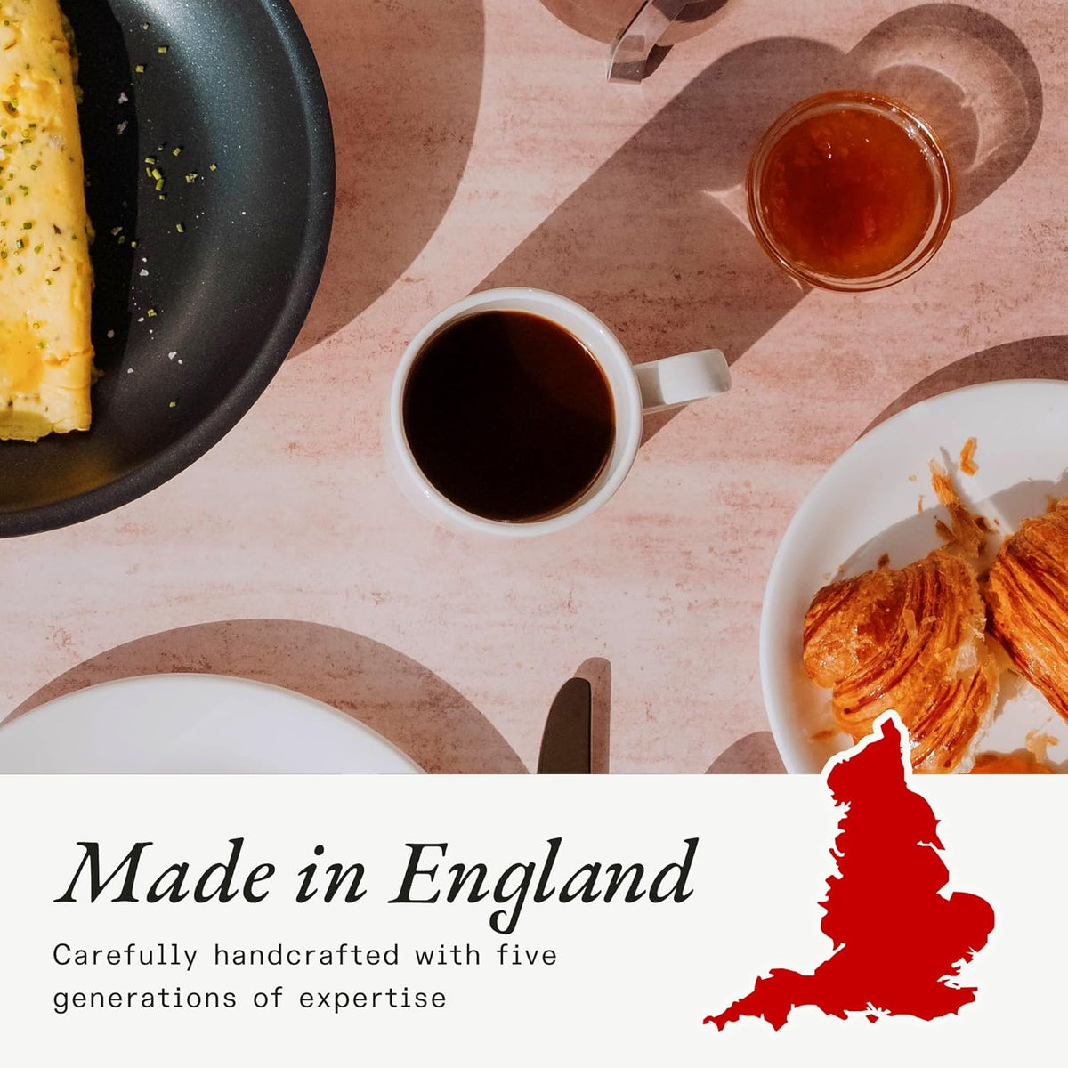 Made In Cookware - Set of 4 - Coffee Mug Set - 12 oz - White - Porcelain England - Dishwasher and Microwave Safe